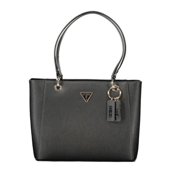 Guess Jeans Black Polyurethane Women's Women's Handbag